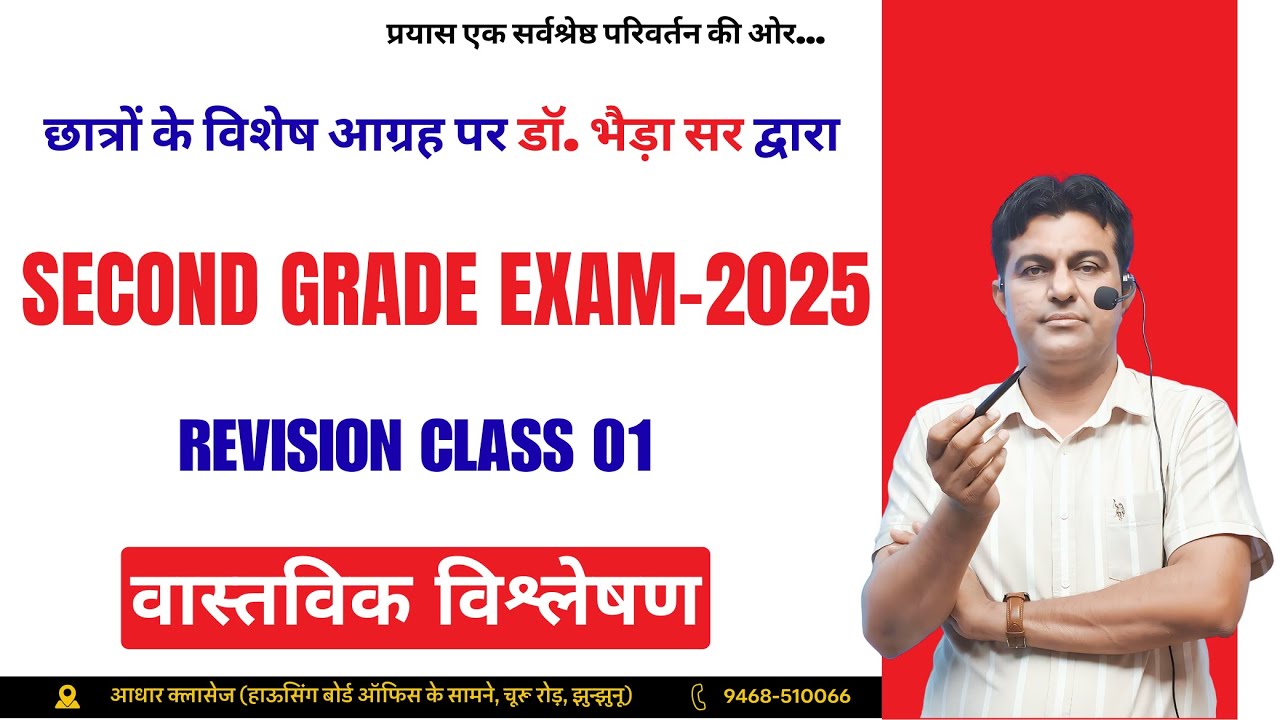 REAL ANALYSIS | वास्तविक विश्लेषण - Class 01 | 2nd Grade Math Exam Preparation | Bhaira Sir
