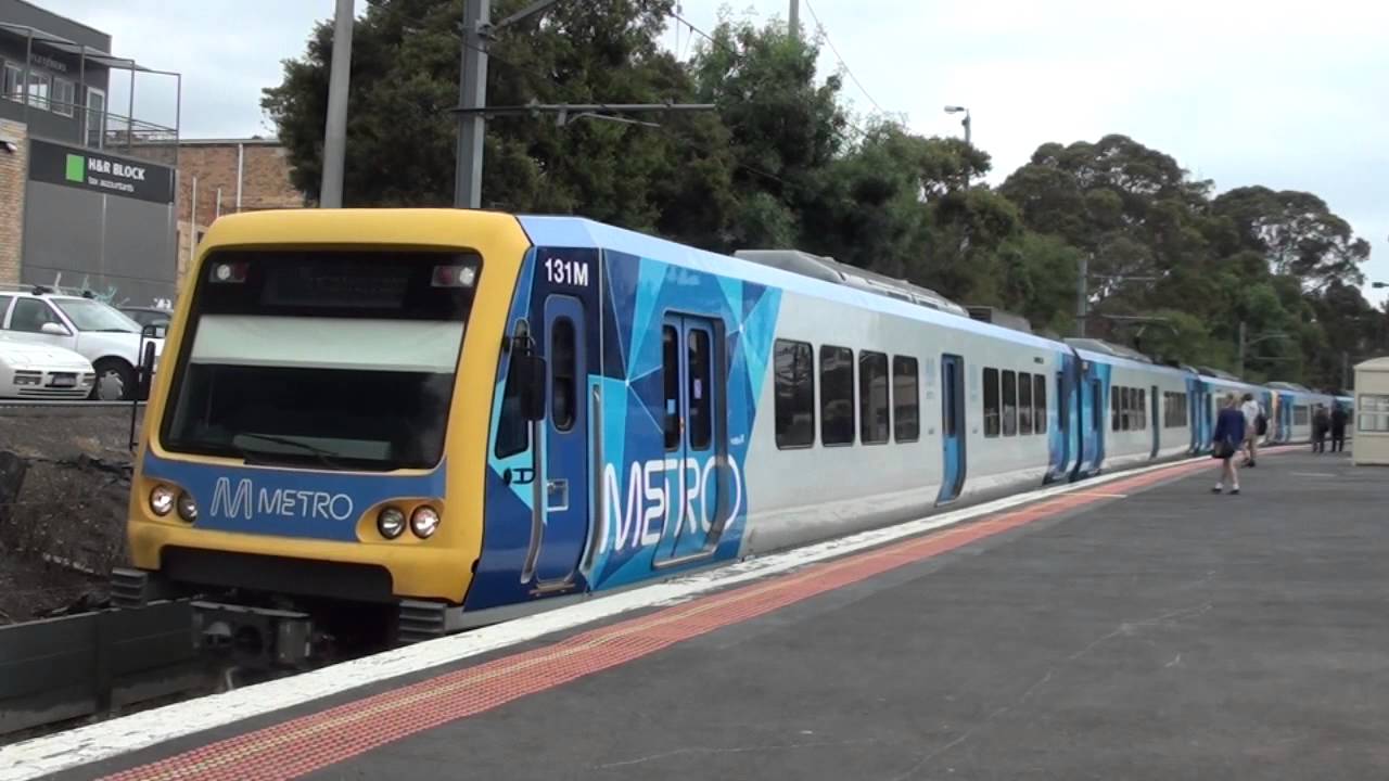 X'trapolis trains at Eltham - Metro Trains