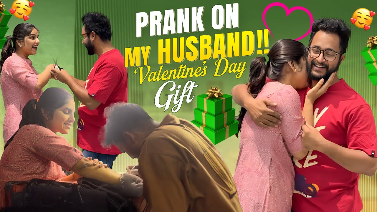 Prank on my Husband!! | Valentine’s Day Gift 🎁 | Couple | Sreekhya