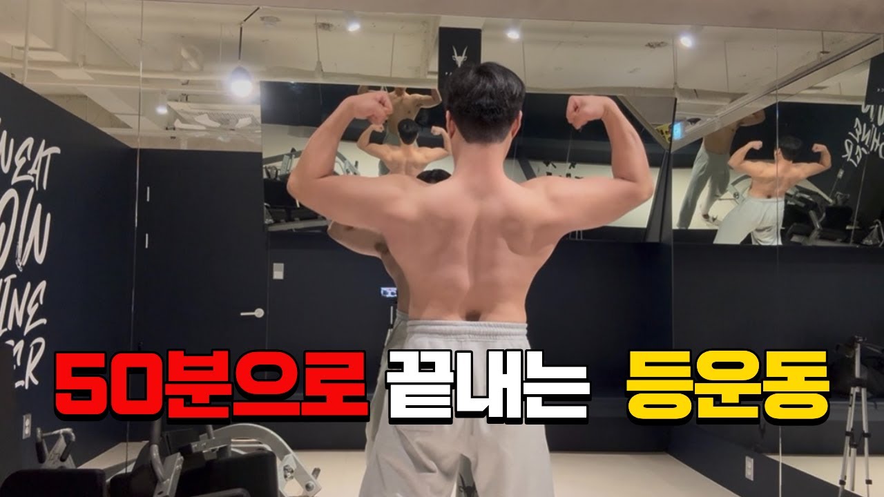 시간없을때 50분만에 끝내는 등운동