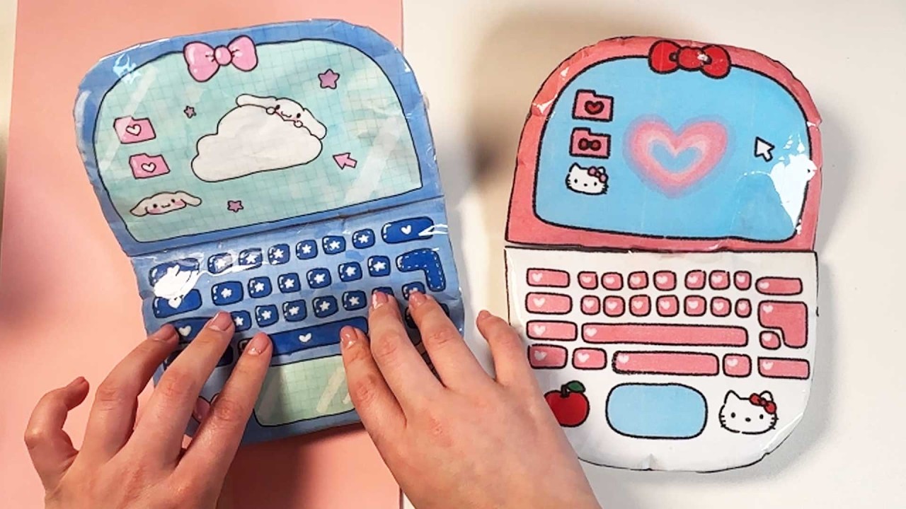 DIY Laptop Squishy l Tutorial💛 ASMR l No music
