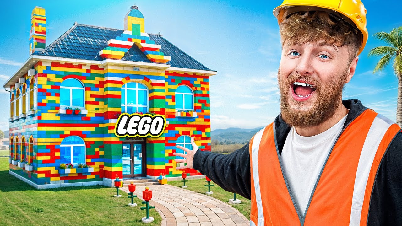I Built a Life Size Lego House!