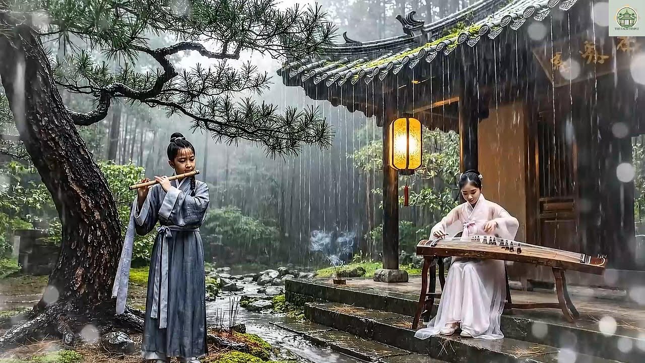 ChineseZenMusic, Misty Zen Echo —Rain Temple Breath . The Calm Temple