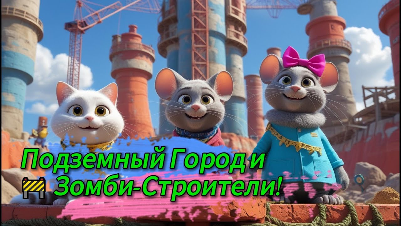 Подземный Город и 🚧 Зомби Строители!
