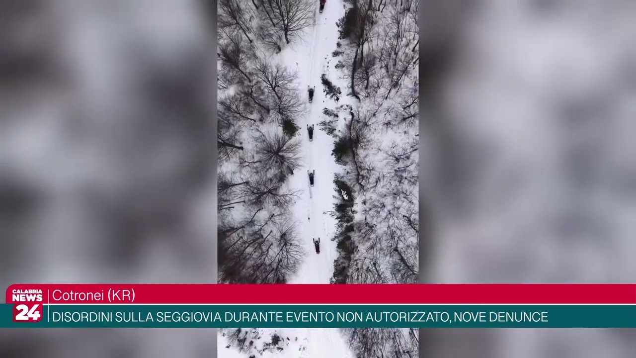 Cotronei (KR) - DISORDINI SULLA SEGGIOVIA DURANTE EVENTO NON AUTORIZZATO, NOVE DENUNCE