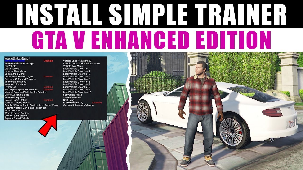 How to Install Simple Trainer (2025) GTA V Enhanced 🔥