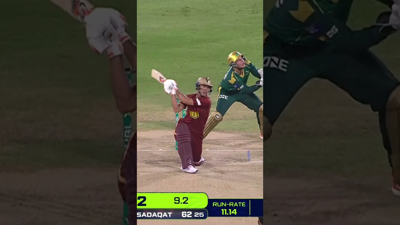Six and Out! Sadaqat vs Nawaz 💥 #MSvsHK | #HBLPSL11 | #newera #shorts | MZB1T