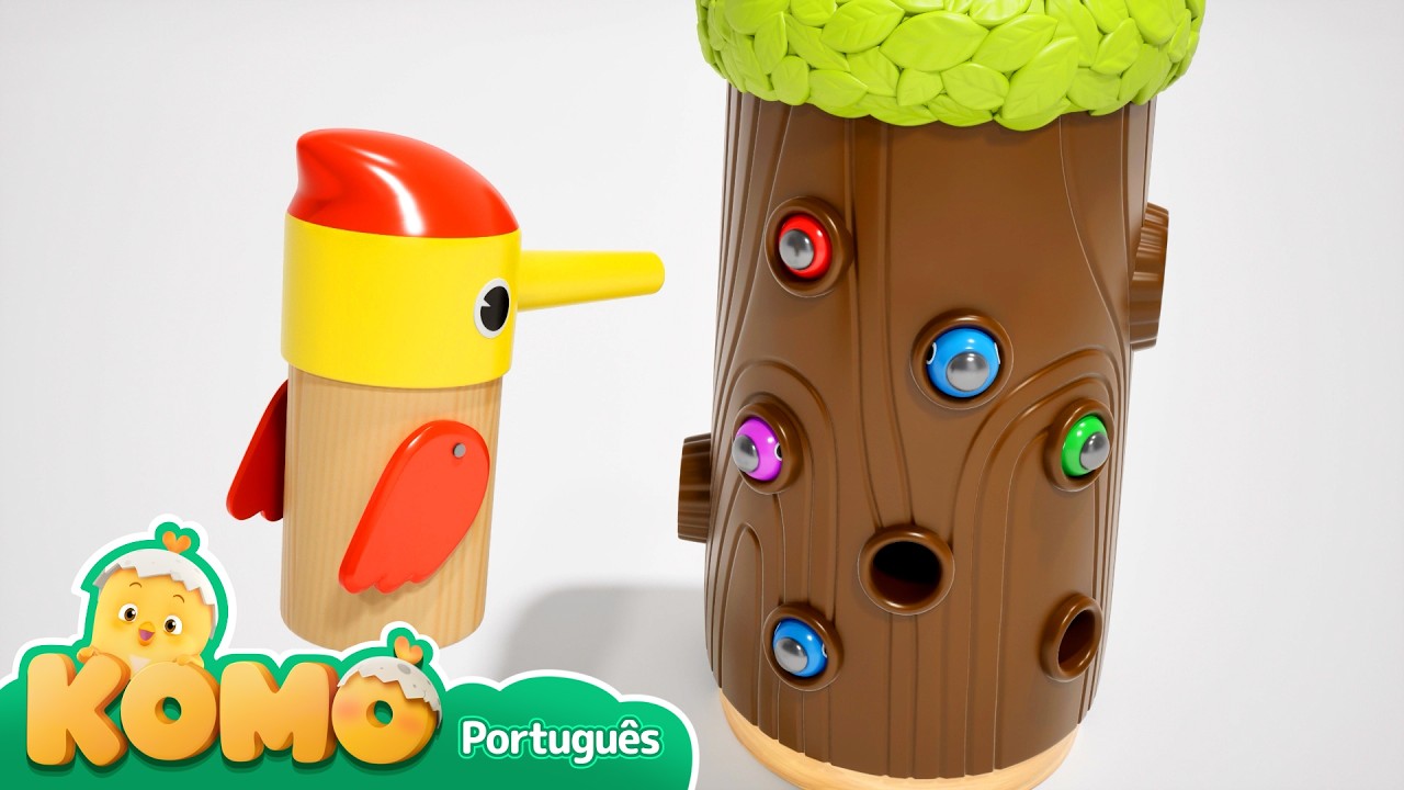 Caça do bebê pica-pau | História animal infantil | Brincadeira na natureza | Pat Pat Komo