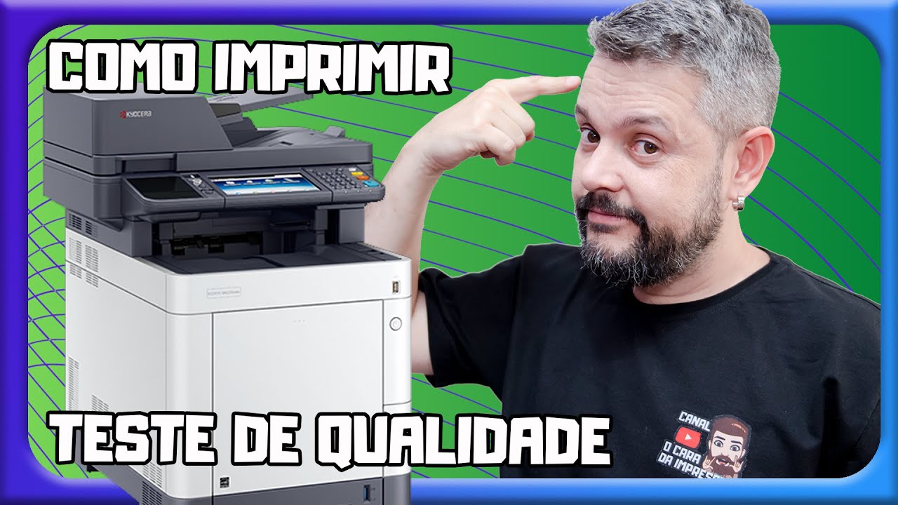 Como imprimir teste de qualidade - Kyocera M6230