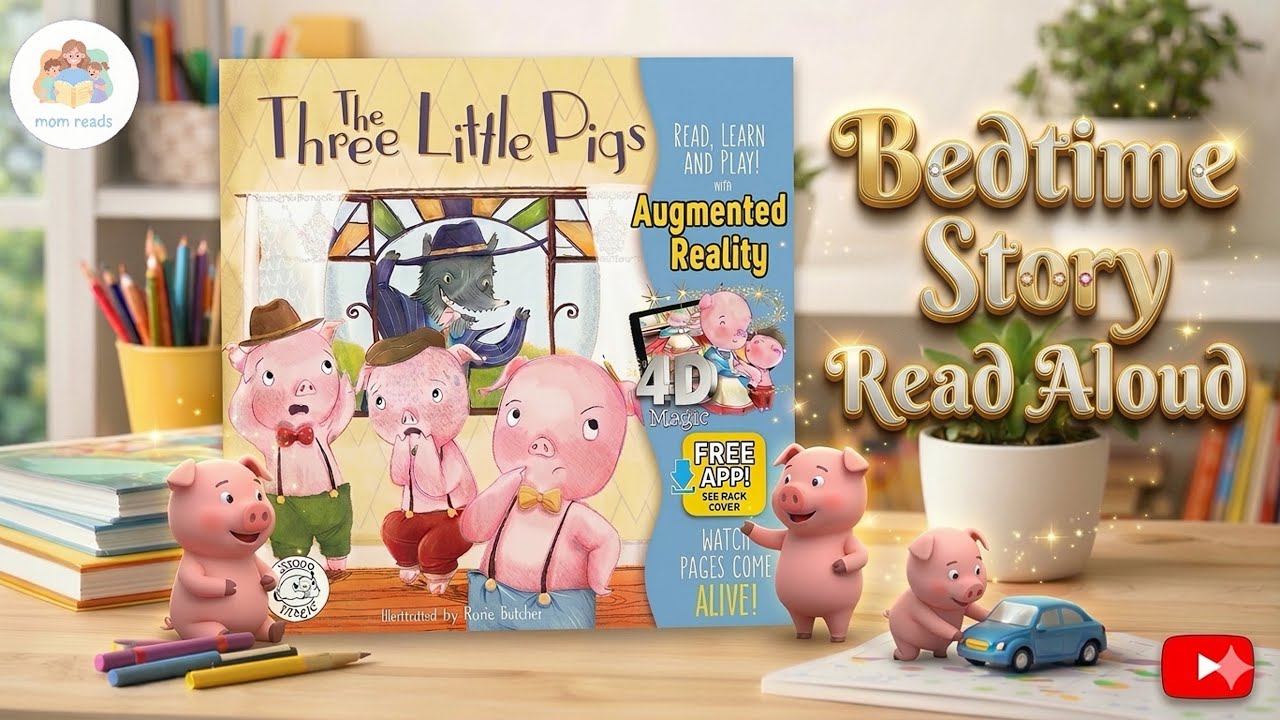 The Three Little Pigs - Children’s Book Read Aloud | Mom Reads