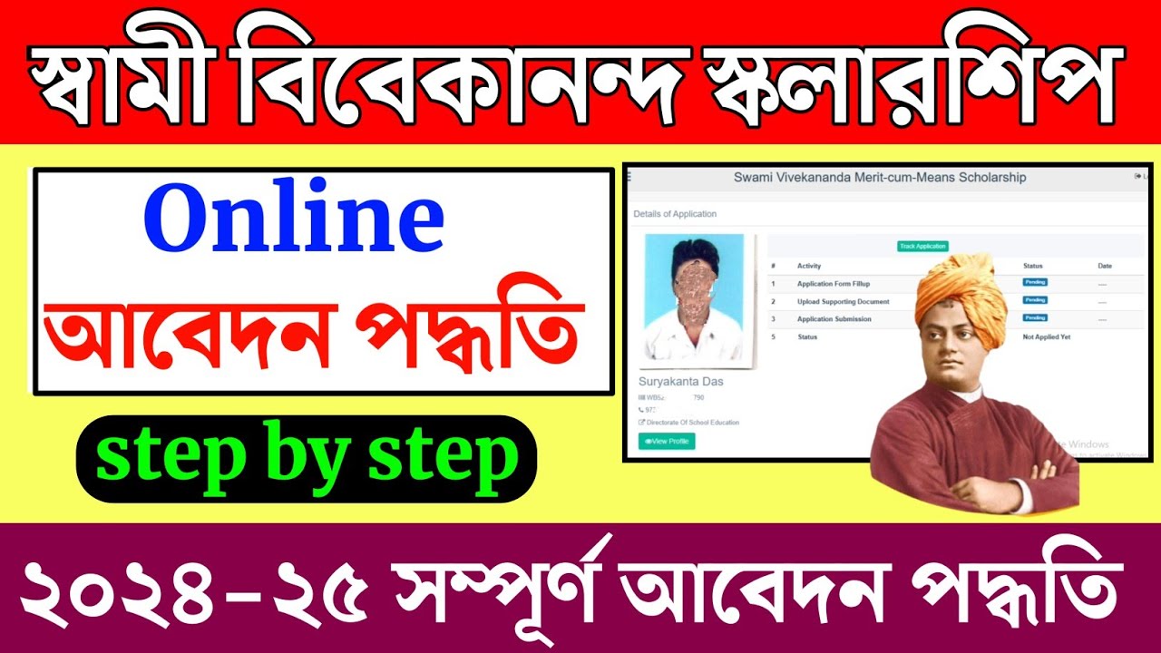 SVMCM Scholarship 2024 Apply Online | swami vivekananda scholarship 2024 form fill up | svmcm 2024 |