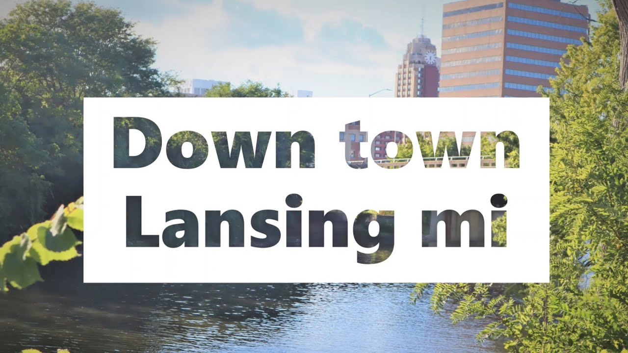 Lansing Michigan 4K - Driving Downtown