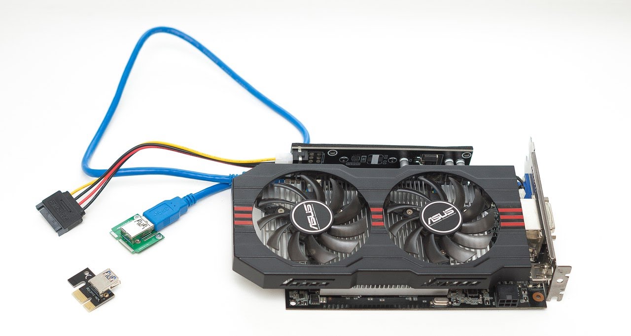 Переходник mini PCI-E to PCI-E X16 + Assassin`s Creed IV (недорогой аналог  EXP GDC)