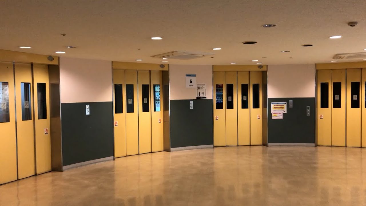 【福岡市 博多区】キャナルシティ博多 エレベーター（TOSHIBA ＆ MITSUBISHI）