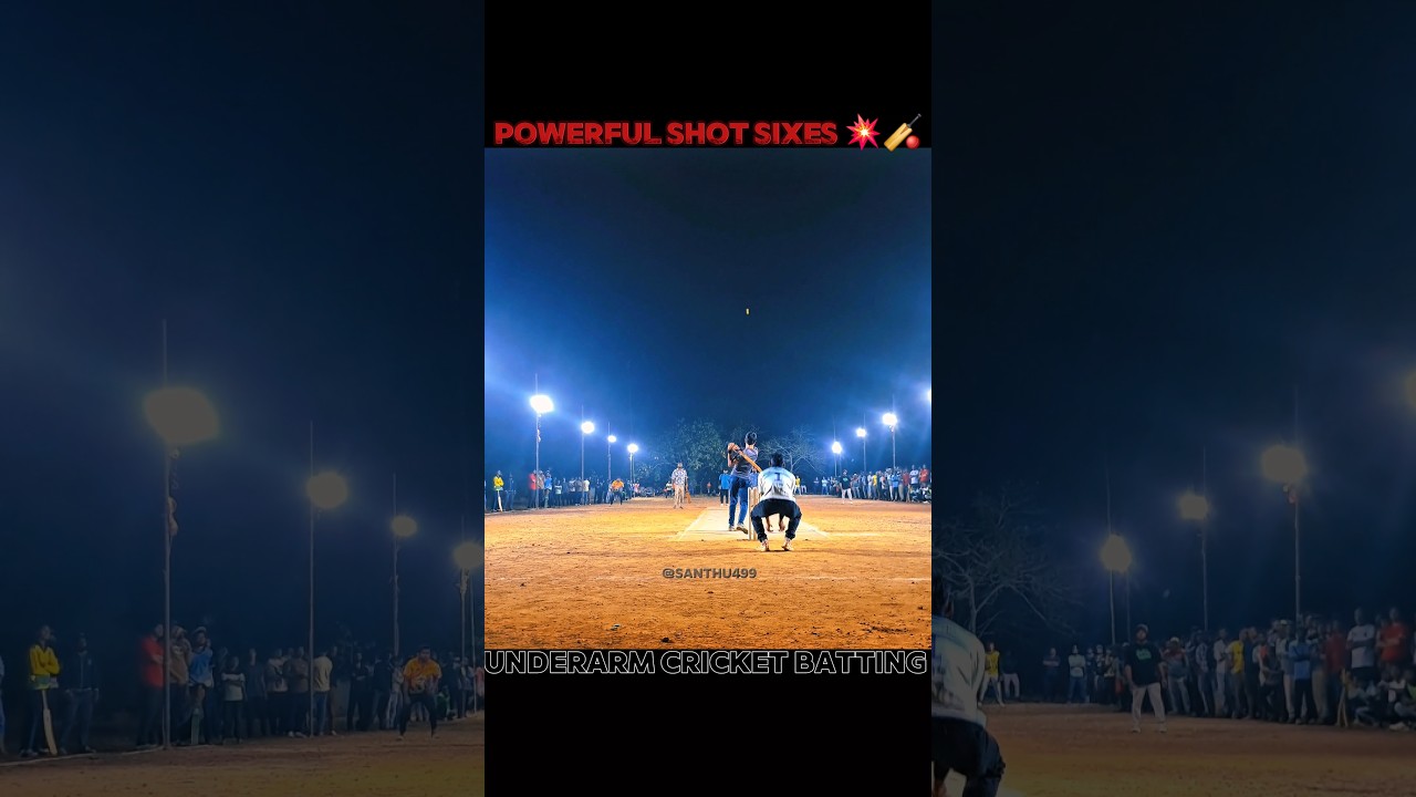 powerful hitting sixes 🏏💥 underarm cricket batting #underarmcricket #sixesvideos #topsixes