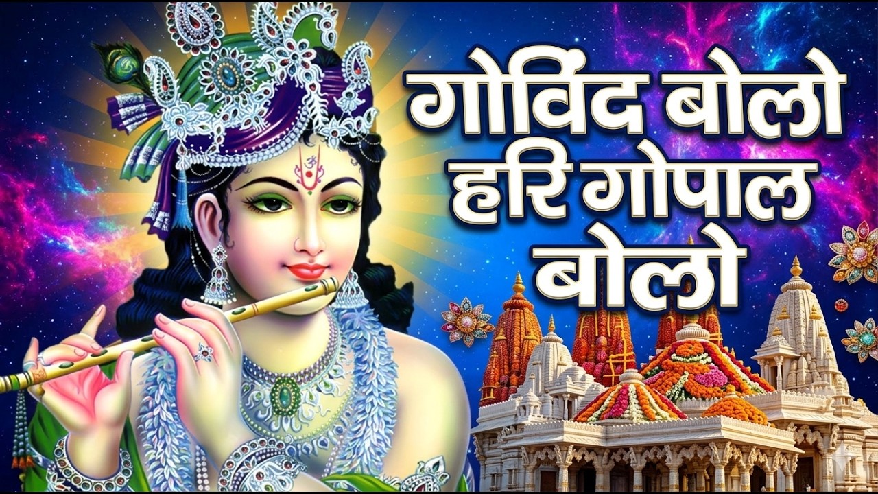 🔴 LIVE Govind Bolo Hari Gopal Bolo | 108 बार कृष्ण नाम | Krishna Bhajan Live