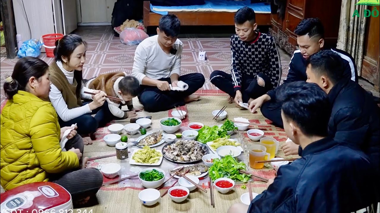 BỮA CƠM GIA ĐÌNH ẤM ÁP NGÀY ĐẦU NĂM MỚI - TIẾP ĐÓN NÙNG VLOG BẰNG MÓN THỎ HẤP NGUYÊN CON