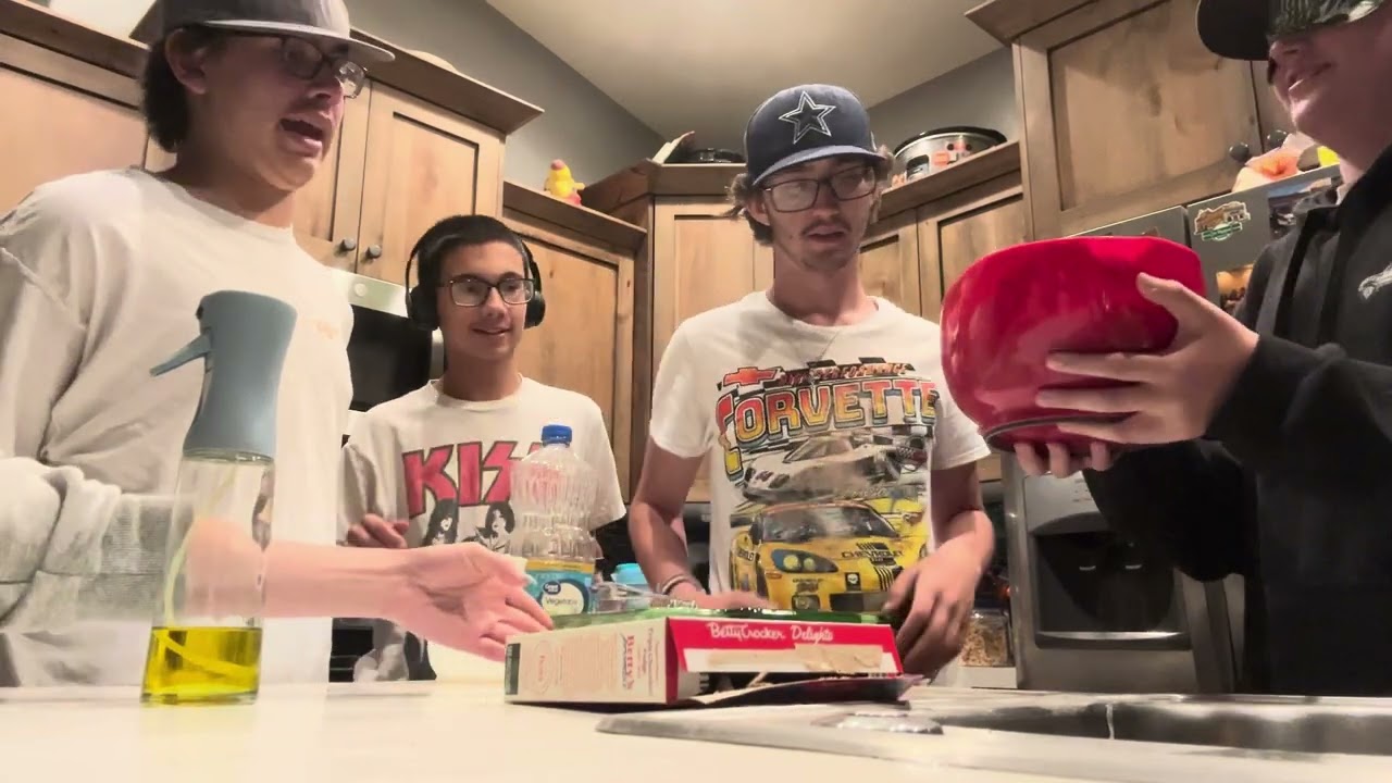 Only 4 Men Bake a Cake with Challenges (Gone Wrong)