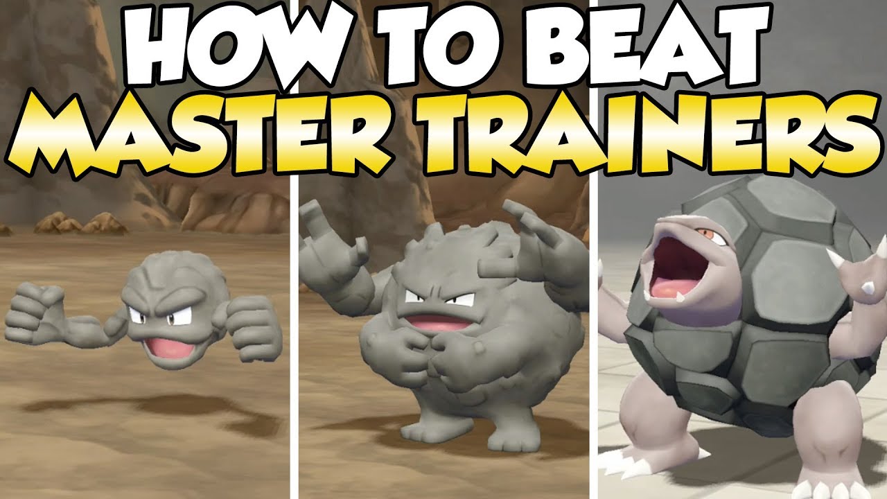 How To Beat Geodude, Graveler, & Golem Master Trainers Guide! | Pokemon Let's Go