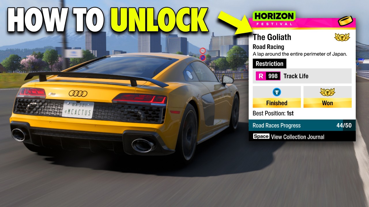 Forza Horizon 6: Как открыть гонку &laquo;Голиаф&raquo; (Финальное событие!) БЫСТРЫЕ деньги, суперспины и опыт!
