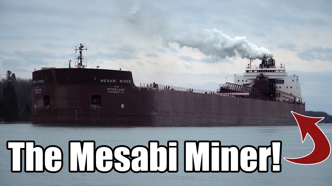 Mesabi Miner upbound at Rotary Park in The Soo #boatnerd #greatlakes