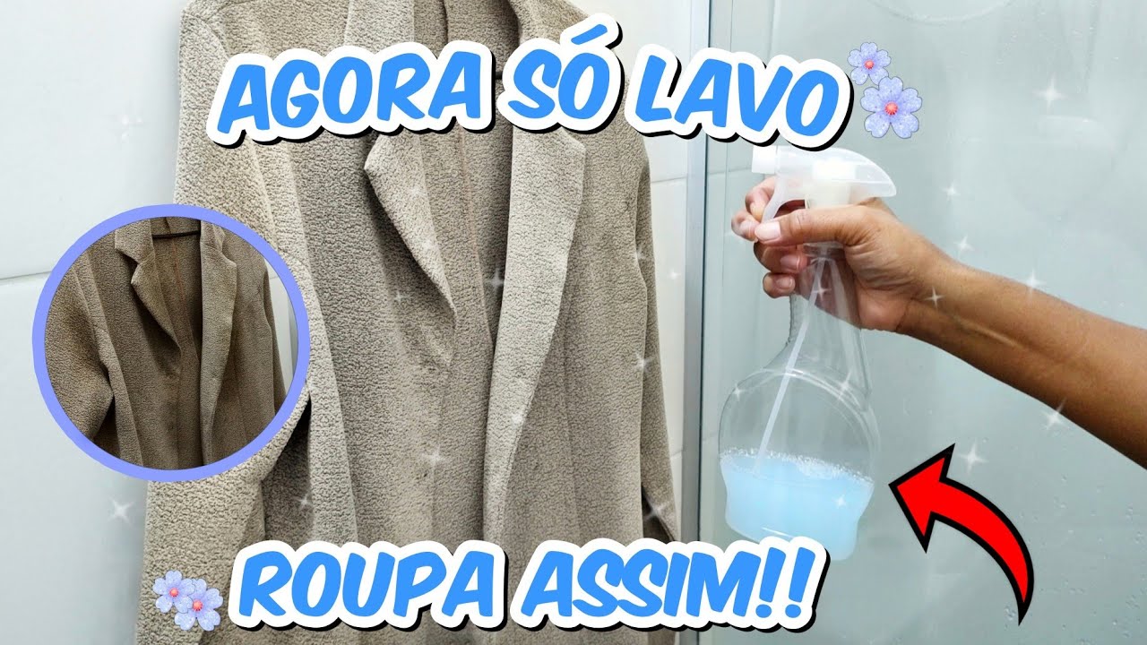 COMO LAVAR ROUPA SEM MOLHAR EM 5 MINUTOS !! 🧺🧺SÓ 1 MISTURINHA TIRA CHEIRO DE ROUPA GUARDADA E MOFO🌺🌺