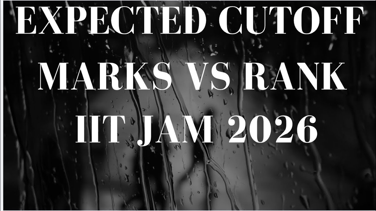 IIT JAM  2026 PHYSICS cutoff marks vs rank