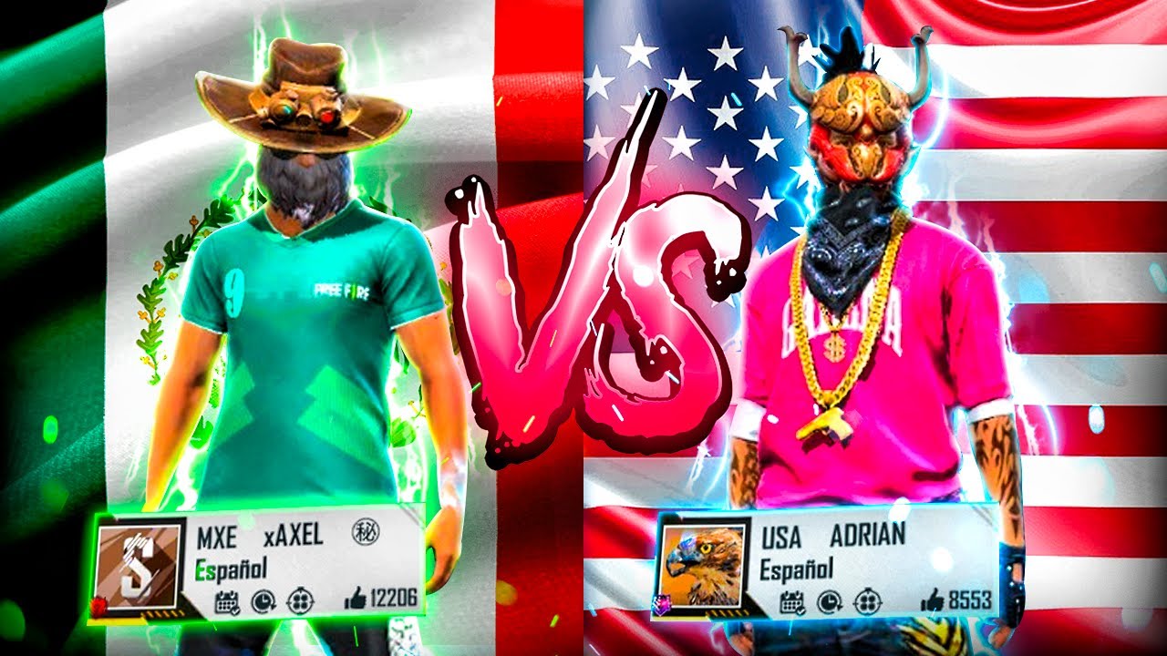 ESTADOS UNIDOS VS MEXICO PVP ENTRE NACIONES EN FREE FIRE! LES PONGO SALA A DOS VETERANOS! INCREIBLE