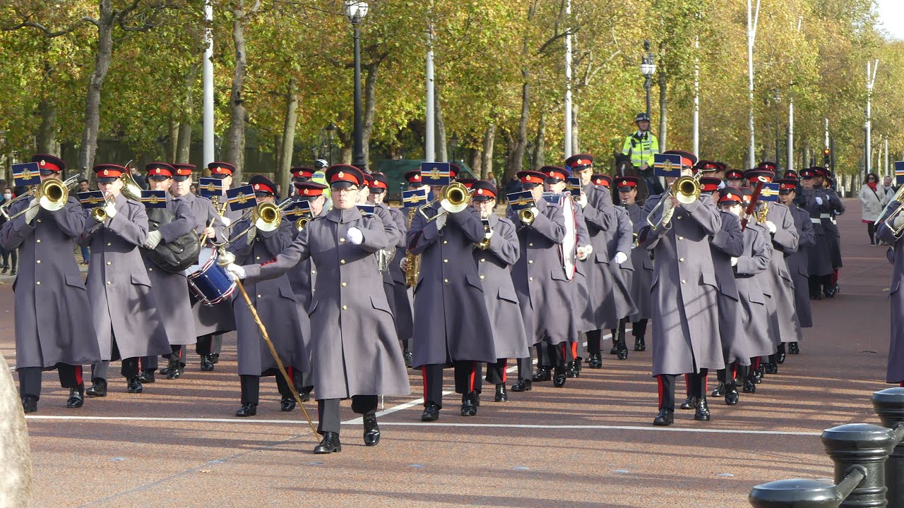 The Band of the Welsh Guards and British Army Band Colchester Changing The Guard