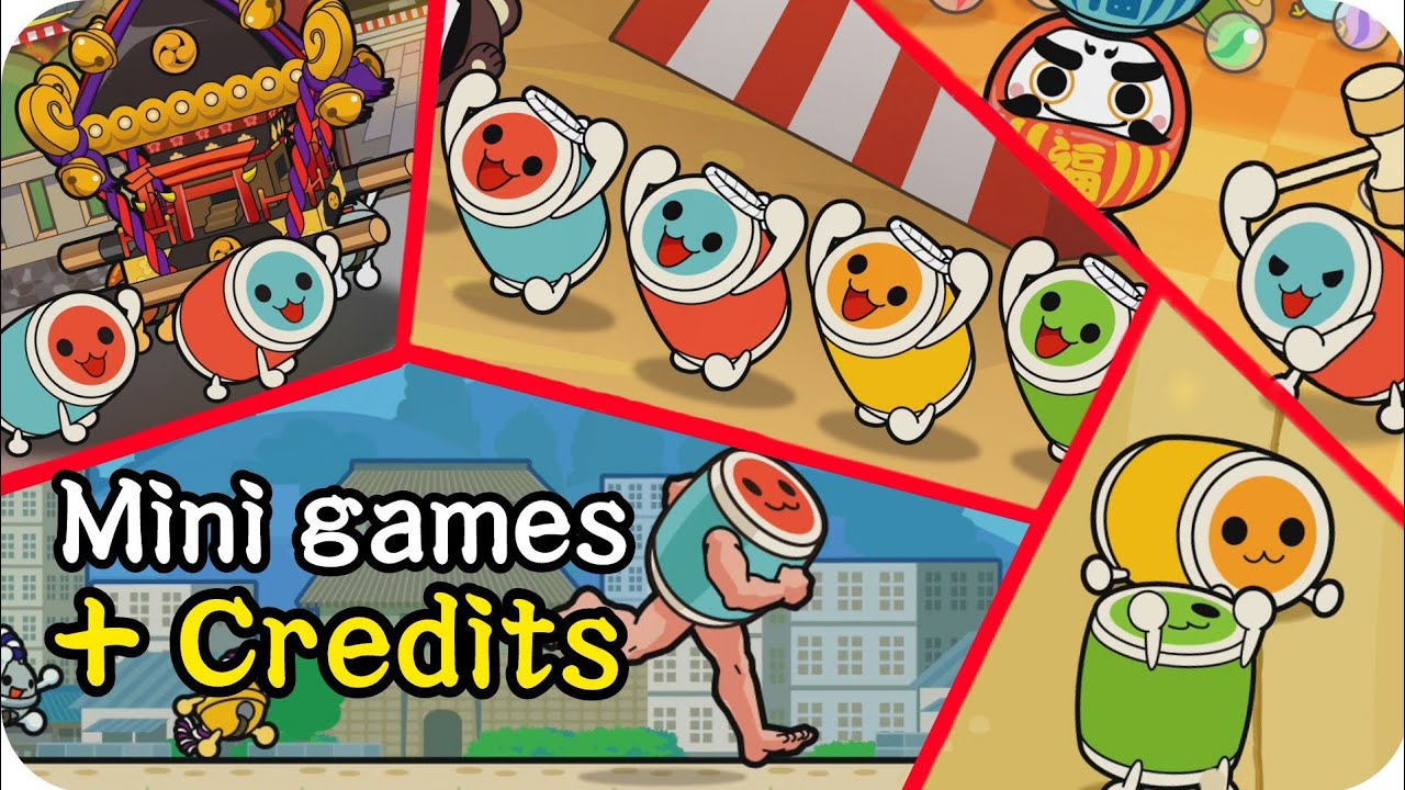 All Mini Games + English Credits【Taiko no Tatsujin Switch Ver.】