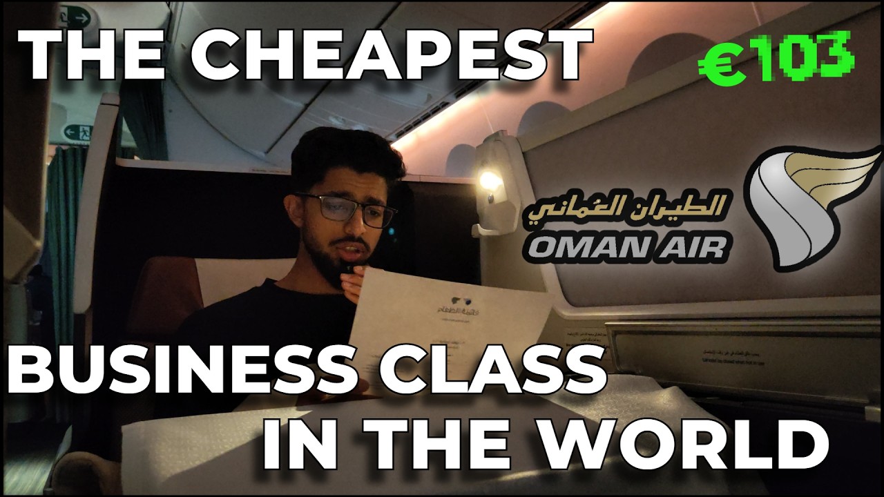 The Cheapest Ever Long-haul Business Class! | AMS - MCT | Oman Air Flight Review