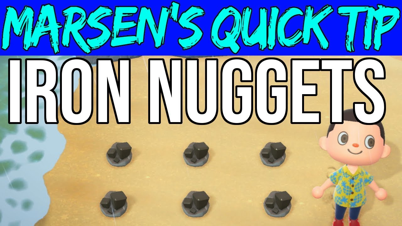 Getting Iron Nuggets - Animal Crossing New Horizons - Quick Tip