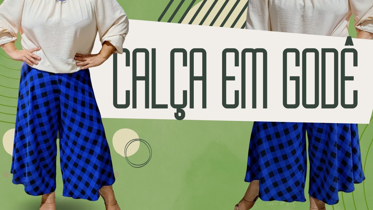 COMO FAZER CALÇA EM GODÊ - COSTURA PARA INICIANTES - #diy COSTURANDO COM K BARINI