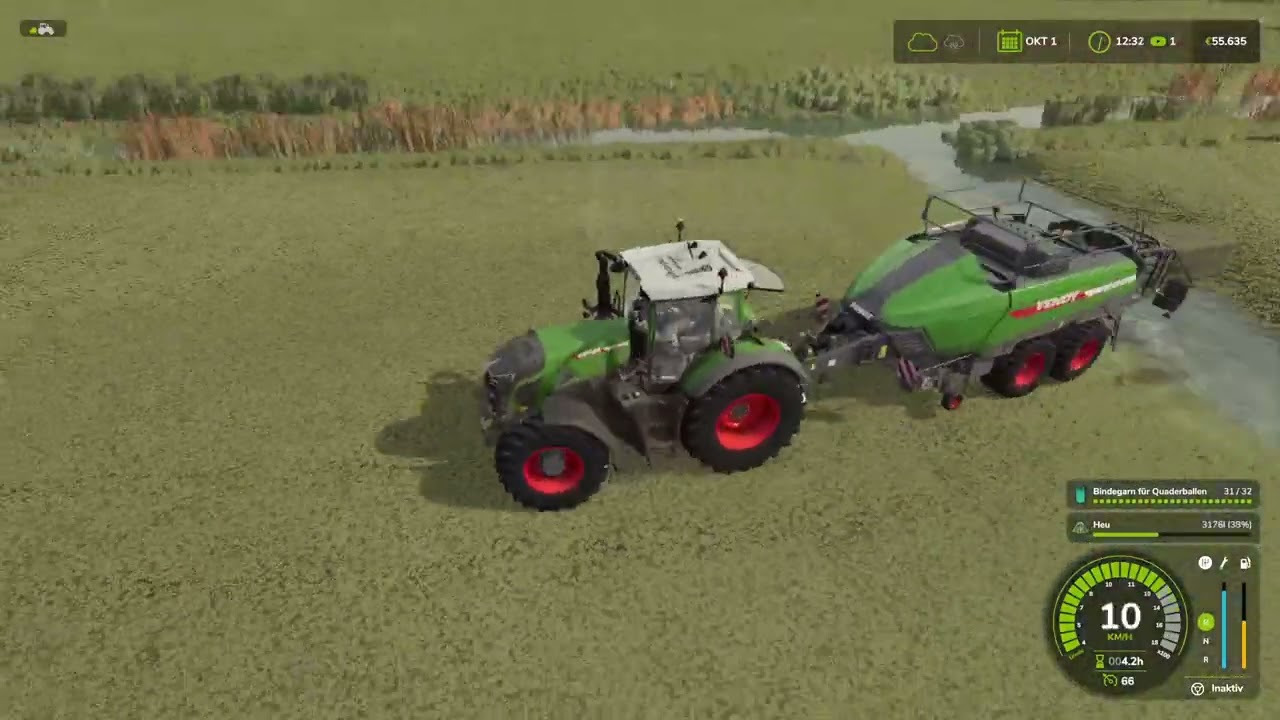 Pressen von Heuballen I in Schwesing Bahnhof I Farming Simulator 25 I Episode 6