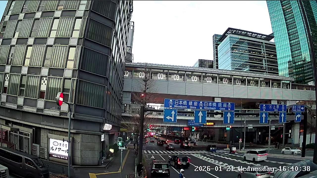 東京都港区新橋ライブカメラ Tokyo Minato Shinbashi Live Camera.world.cam