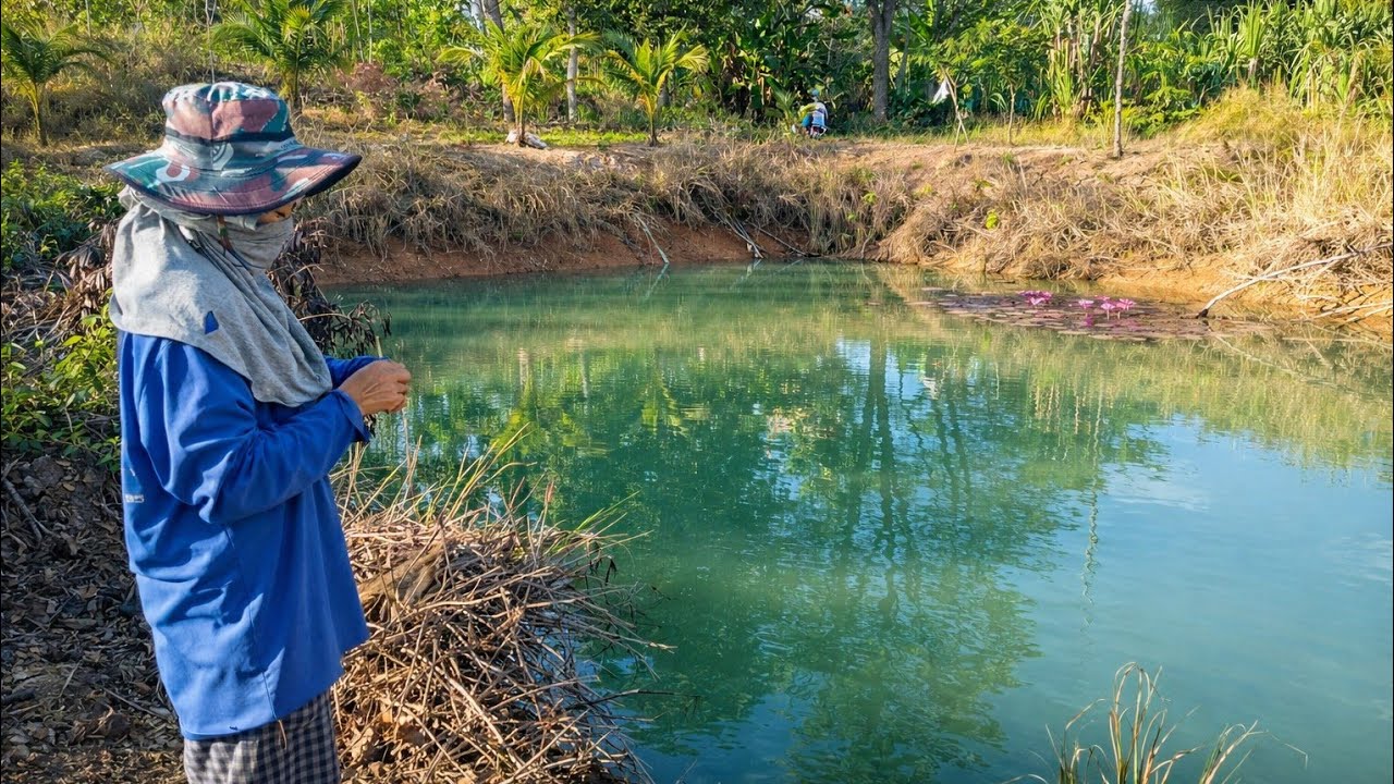 🐠ตกปลา หาอยู่หากินในชนบท Fishing and simple living in the countryside. 