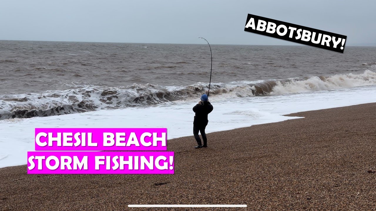 Fishing Chesil Beach in a Storm! - Abbotsbury