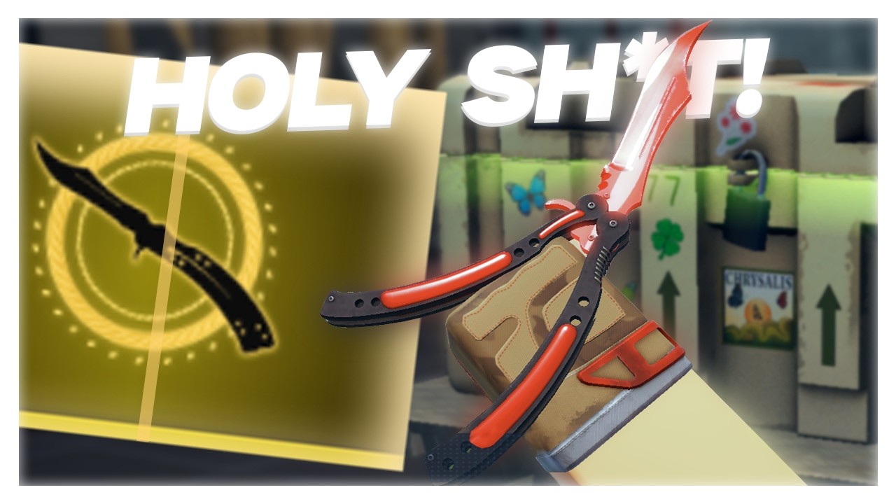 INSANE BUTTERFLY KNIFE OPENING! | BloxStrike