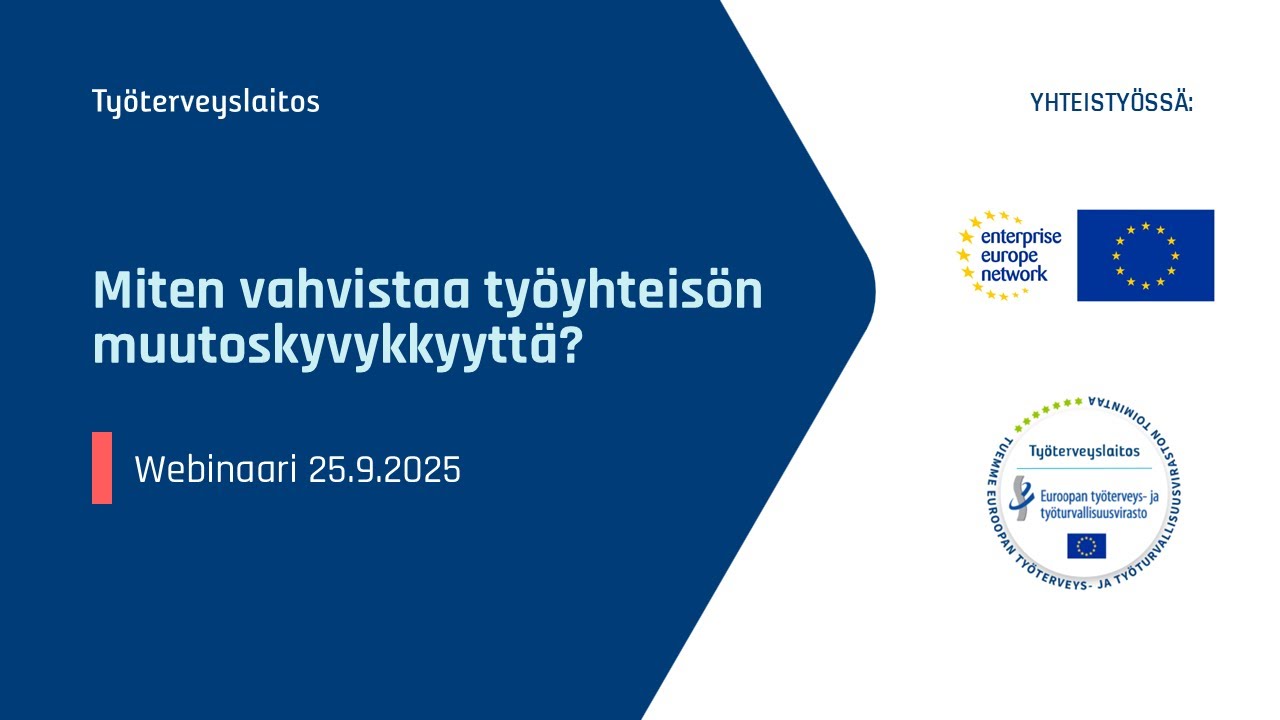 Miten vahvistaa työyhteisön muutoskyvykkyyttä? -webinaari