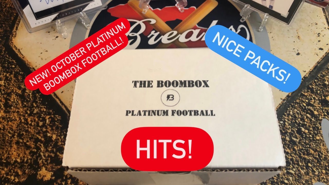 New! The Original Boombox Platinum Football Box October ** NICE PACKS! HITS! **