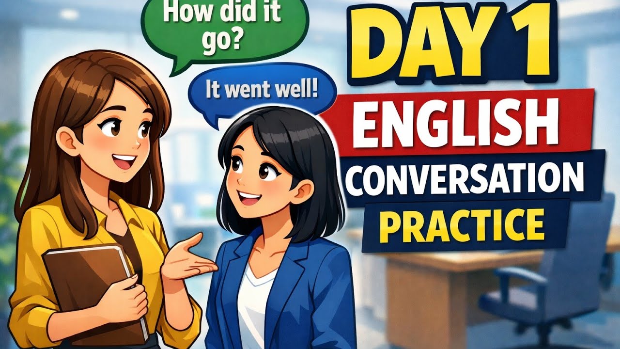 Day 1 Spoken English Challenge | Job Interview Conversation Practice
