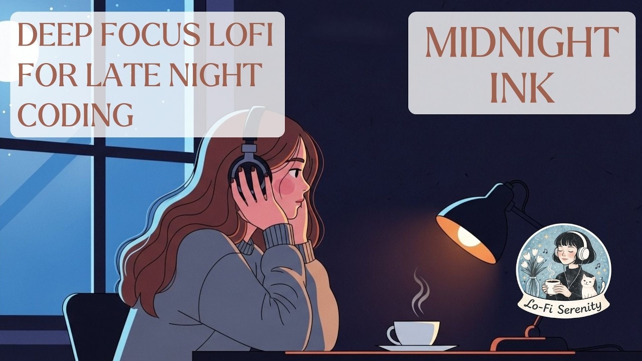 🎧 🌙 Midnight Ink | Deep Focus Lofi for Late Night Coding #deepfocus #productivity #codingmusic