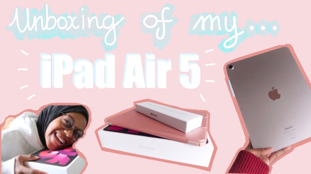 🌸 IPad Air 5 UNBOXING + ACCESSOIRES ( Pencil, coque…) ENG SUB
