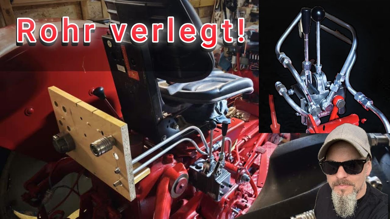 Rohr verlegt! | Hydraulik am IHC 533 DIY |