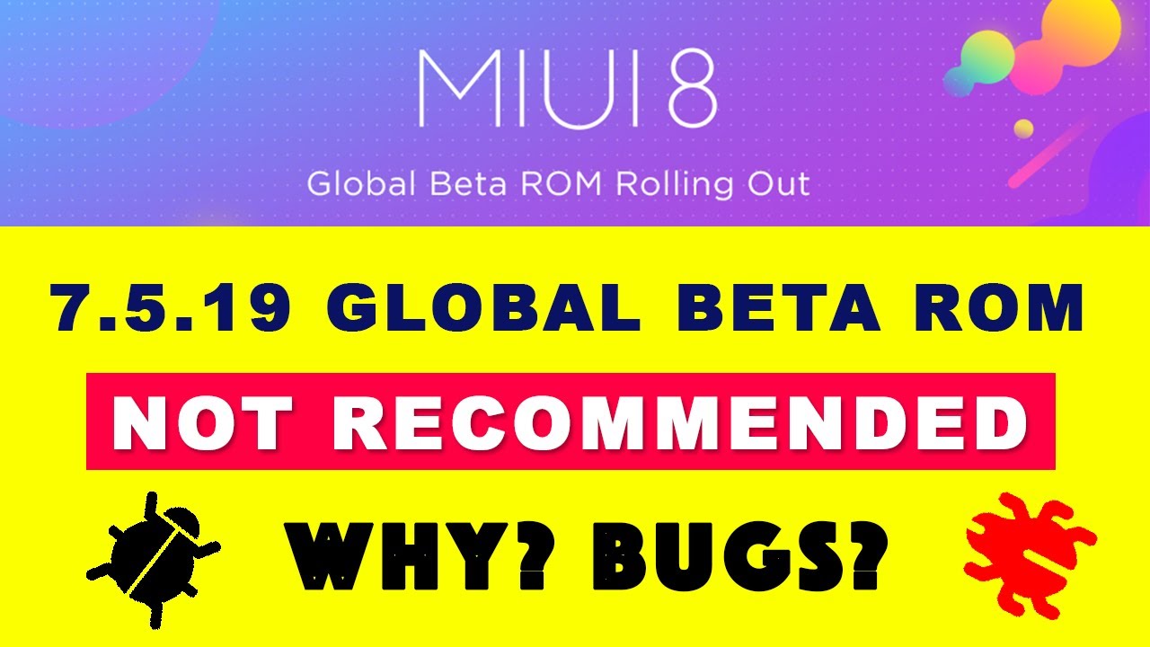 MIUI 8 7.5.19 Global Beta Rom Update Not Recommended | Lots of Bugs