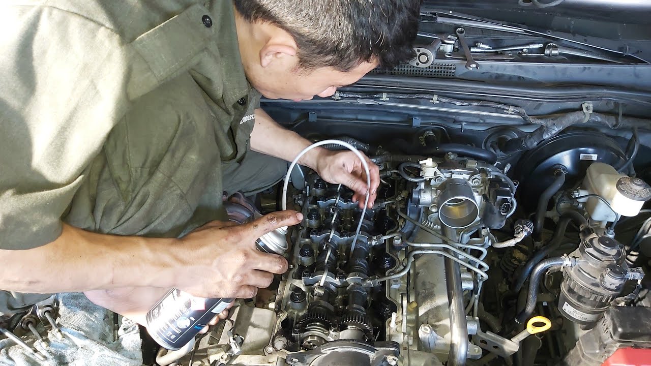 Fortuner máy dầu diesel vệ sinh buồng đốt, turbo - gara Cường Nguyễn