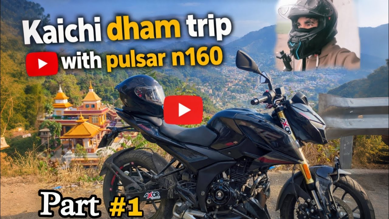 कैंची धाम Motovlog With Pulsar N160 || RUDRAPUR TO KAINCHI DHAAM BIKE TRIP WITH PULSAR N160 EP-1