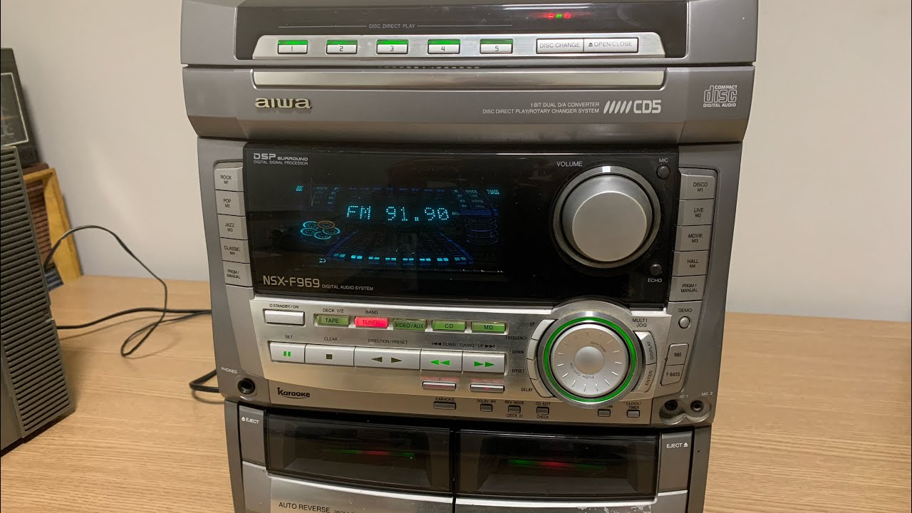 Restauração System Aiwa NSX-F969 (Audio, CD, Tape, Volume)