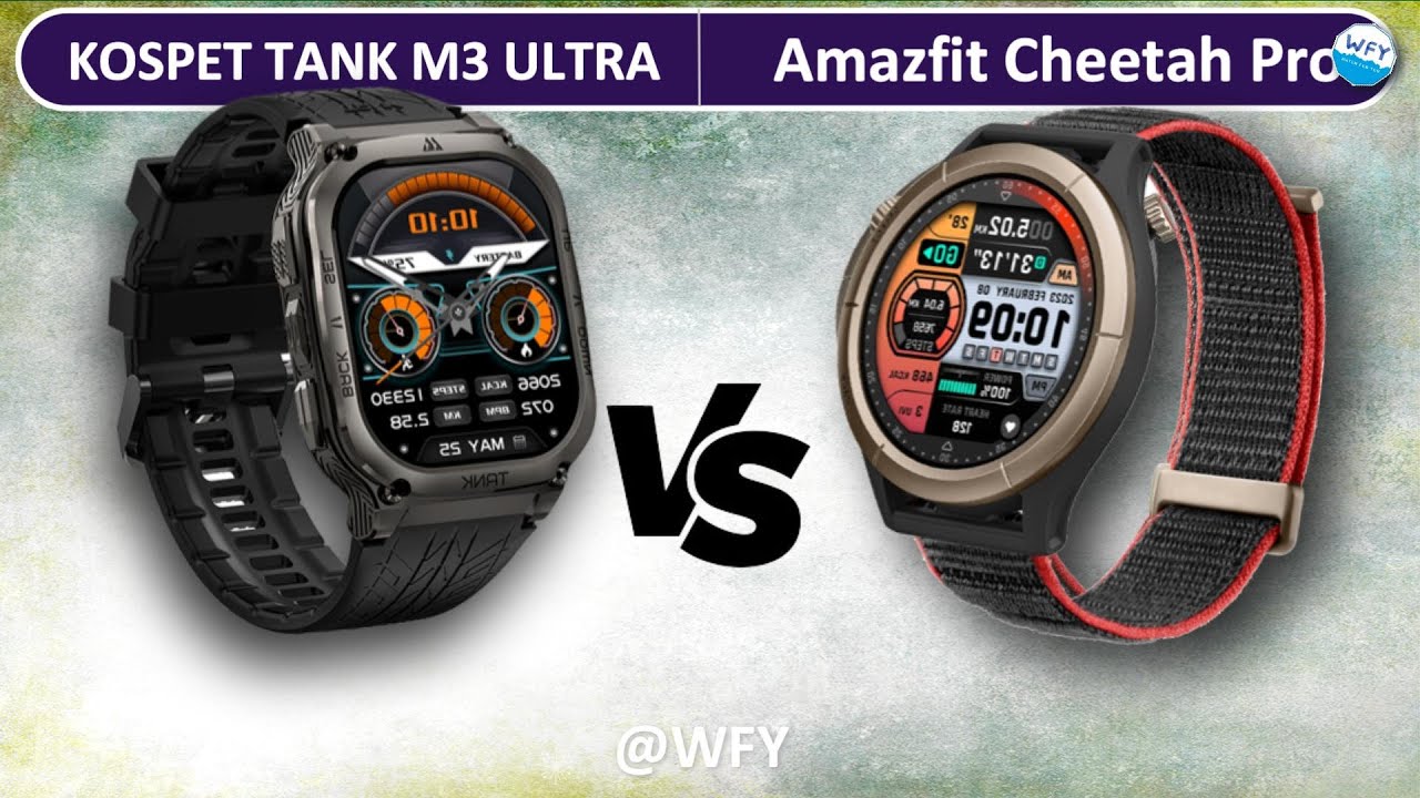 The Ultimate Smartwatch Showdown: Kospet Tank M3 Ultra Vs Amazfit Cheetah Pro