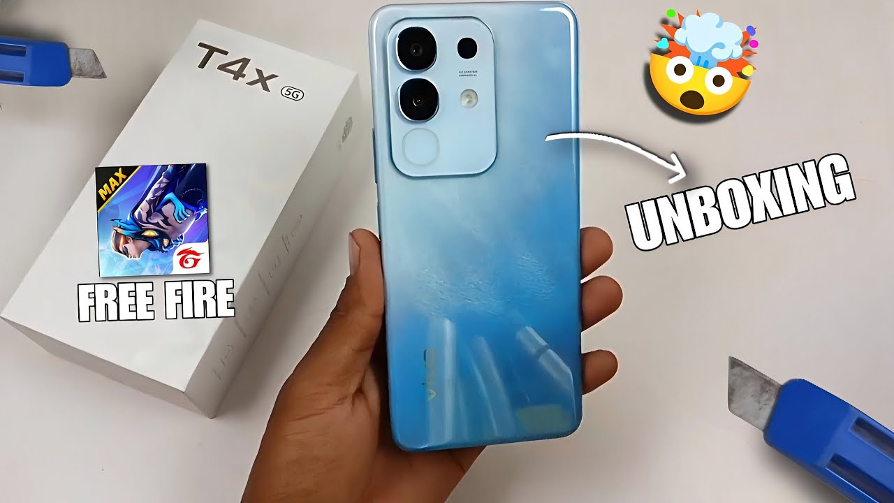 VIVO T4X 5G Unboxing + Free Fire Gameplay 🤯 ||  unbelievable gameplay 😈 || red war